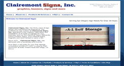 Desktop Screenshot of clairemontsigns.com